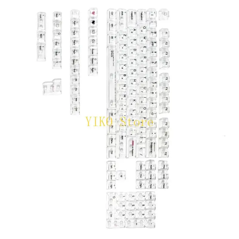 K32C PC Keycaps 132Keys Original UVs Printing PC Keycap for RGBs Mechanical Keyboards
