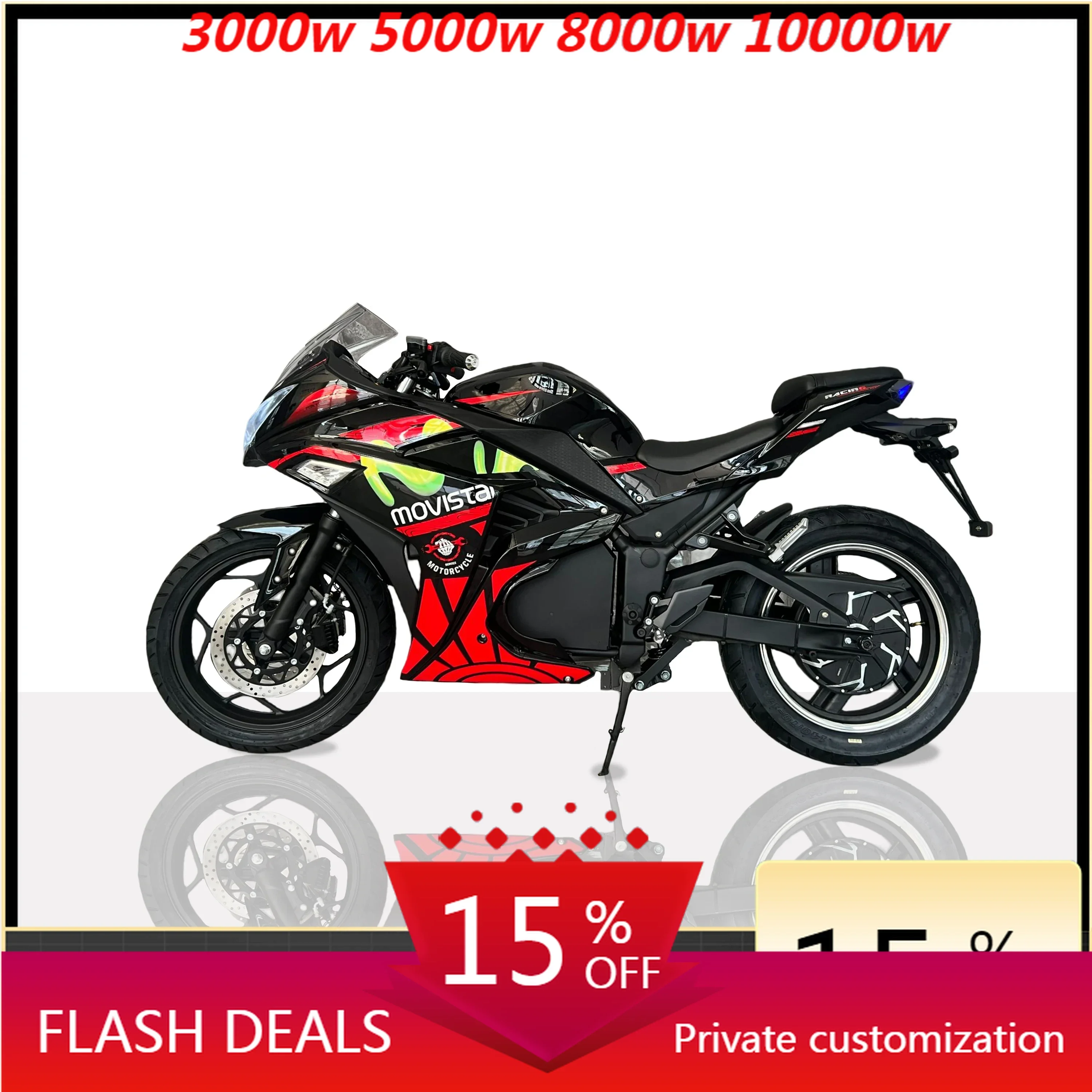 

JUFENG RZ Model Factory Wholesale Suzukiis Motorcycle Racing 10000w 72V Cheap Electric Motorcycles