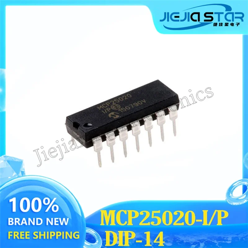 Electrónica MCP25020-I/P MCP25020 DIP-14 enchufe directo, expansor de E/S, chip de interfaz IC, nuevo Original, en Stock