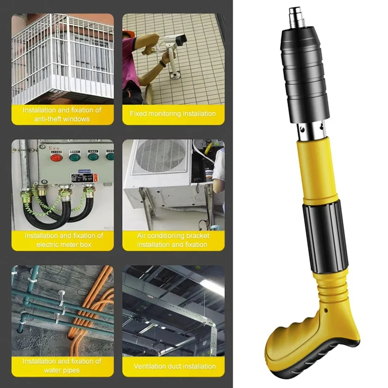 BAAG-木工/装飾統合エアネイラー多目的低ノイズ手動ネイラーツール壁鋼釘用