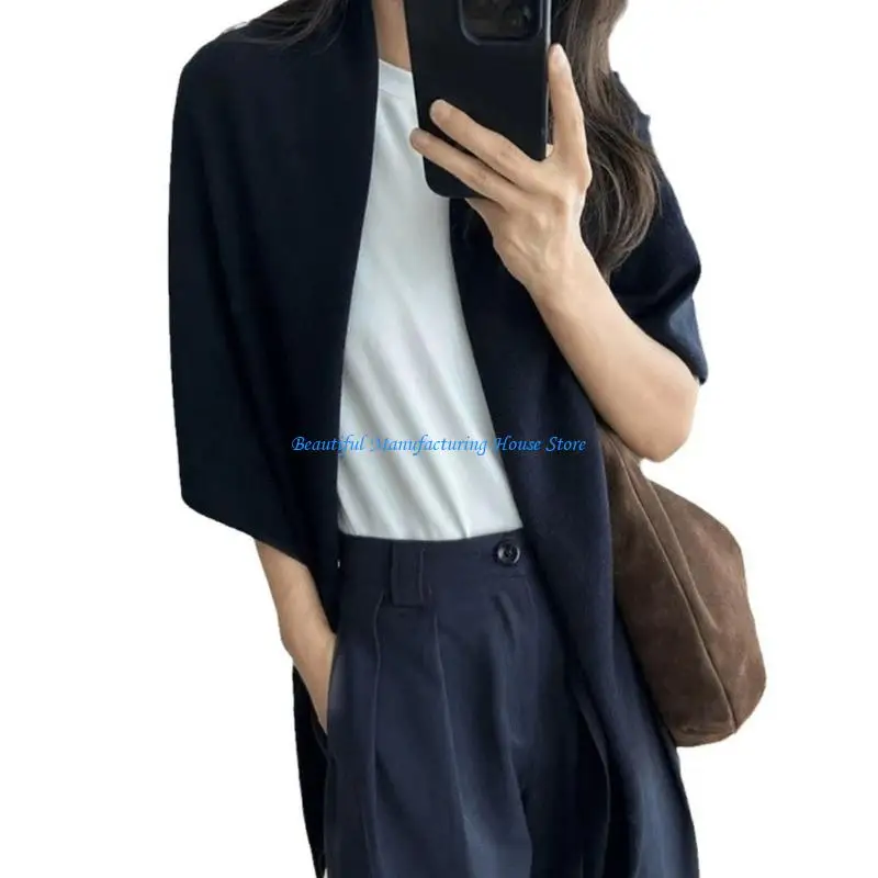 E56A Women Winter Shawl Scarf Wool Triangular Wrap Soft Warm Oversized Neck Cover Fashionable Cold Weather Accessory