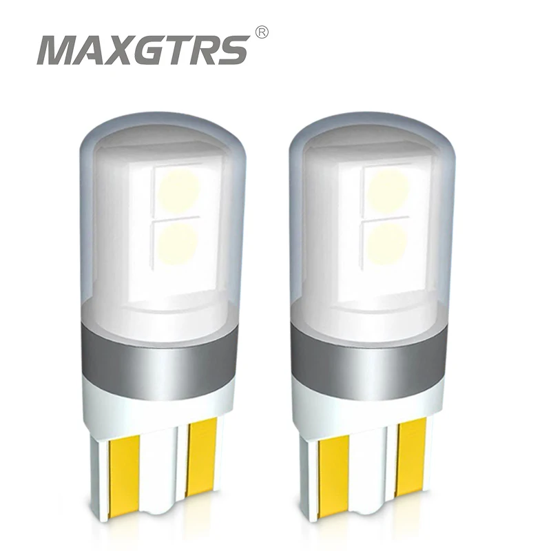 

2x T10 LED W5W Canbus Car Side Interior lights 12V 24V Super Bright Bulb 3030 Chips Auto White 6000K Parking Marker Dome Lamps