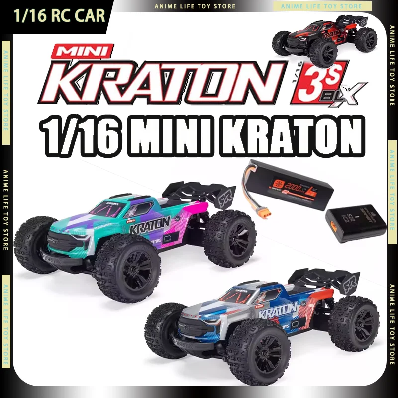 

1/16 ARRMA Kraton 3S BLX Mini Off Road RC Car Electric 4WD Professional Brushless RC Monster Truck Racing Vehicle Children Gifts