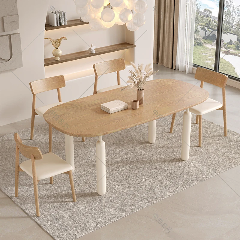 

Italian Modern Dining Table Gold Luxury Living Room Modern Dining Table Simple Oval Mesas Y Sillas De Comedor Kitchen Furniture