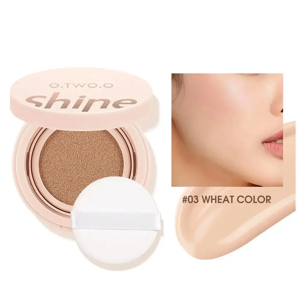 3 Colors BB Cream Air Cushion Foundation Full Coverage Cushion Face Long-lasting Concealer Makeup Compact Base Waterproof V1V8