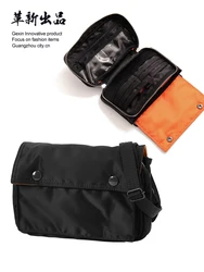 Japanese Style Casual Shoulder Bag Waterproof Men Crossbody Bag Fashion Outdoor Fanny Pack Nylon Cloth Small Men Bag