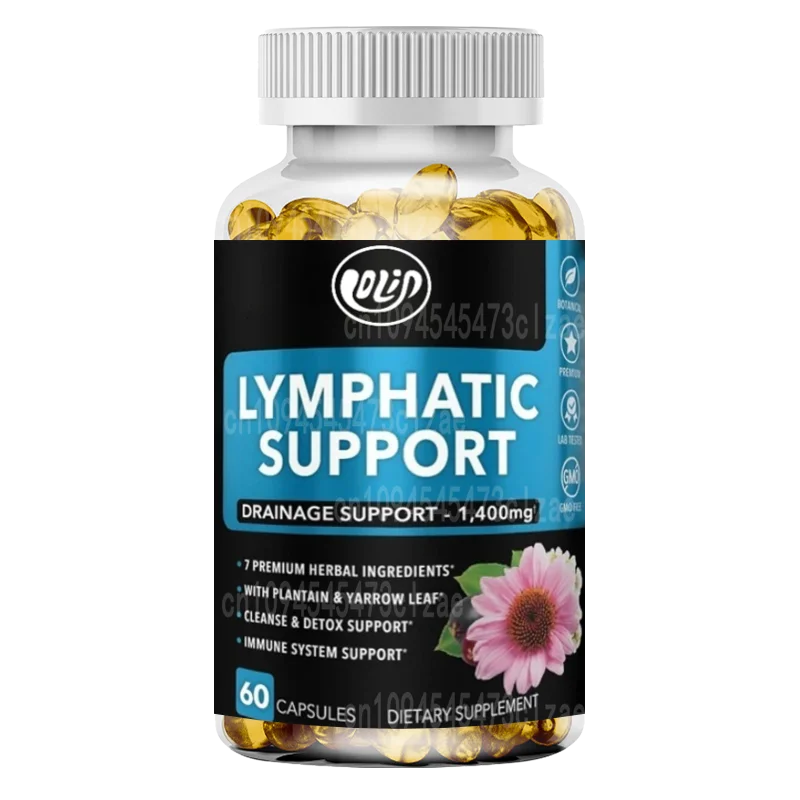 

Lymph Drainage Supplement - Lymph Support Herbal Cleansing Product with Echinacea Lymph System Support Supplement
