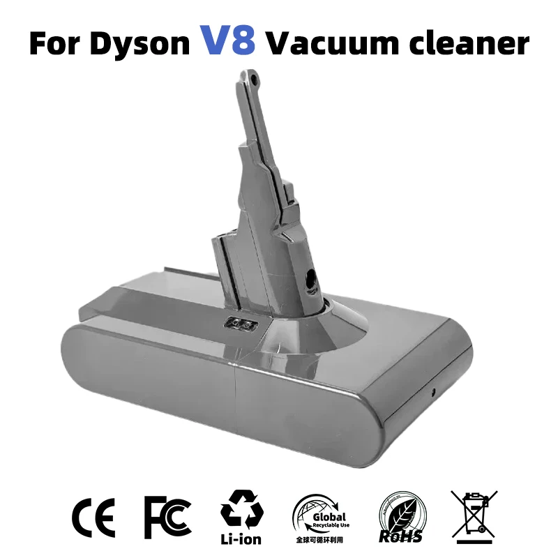 

Аккумулятор 21.6V 12800mAh для Dyson V8, замена для беспроводного ручного пылесоса Dyson V8 Absolute