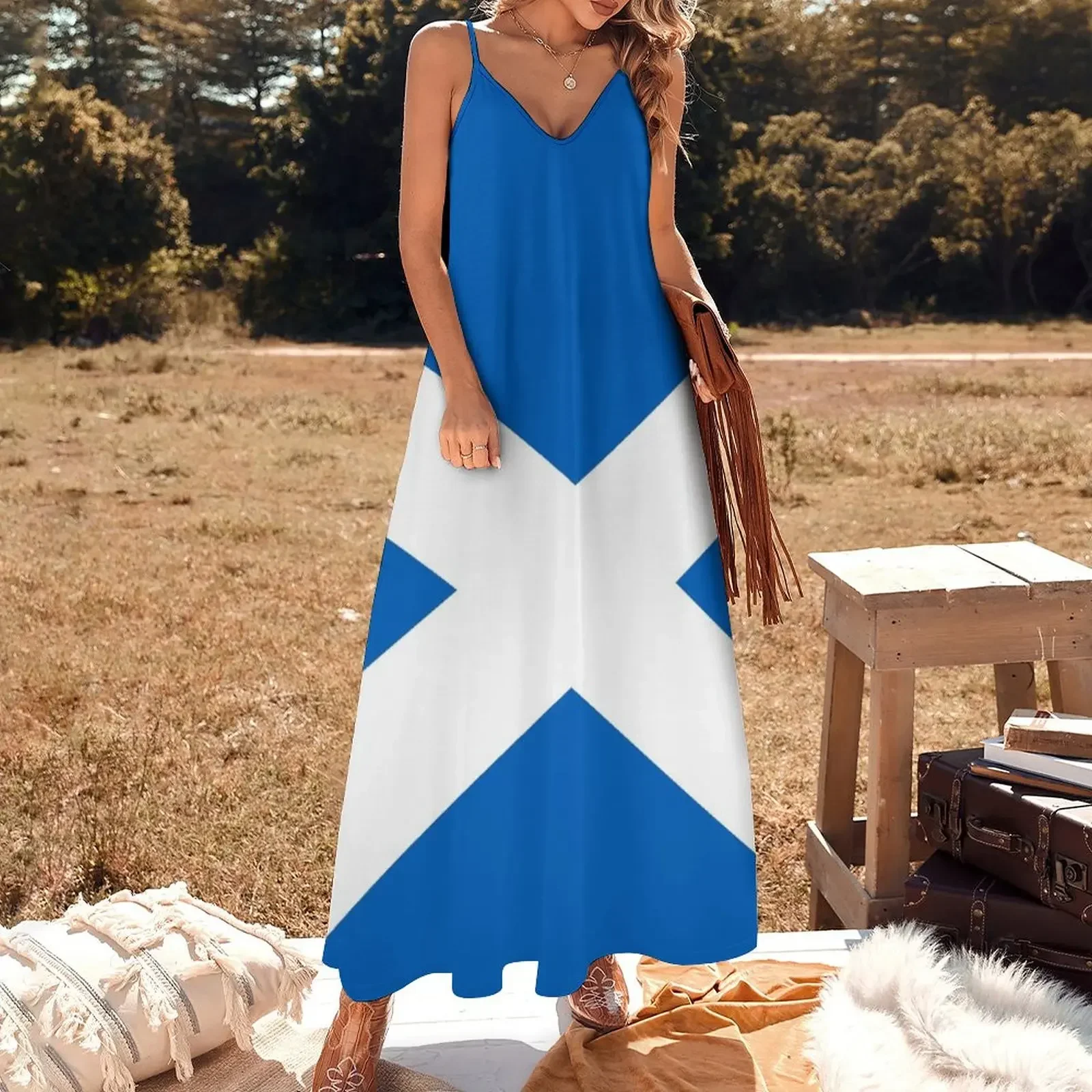 Flag of Scotland - Scottish Flag Sleeveless Dress Party dresses chic and elegant woman dress Dress