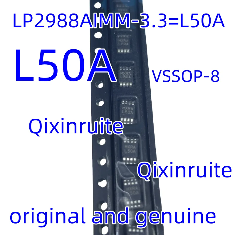 Qixinruite Brand new original LP2988AIM-3.3=L50A VSSOP-8 anti-static protection; Reset delay short circuit protection linear reg