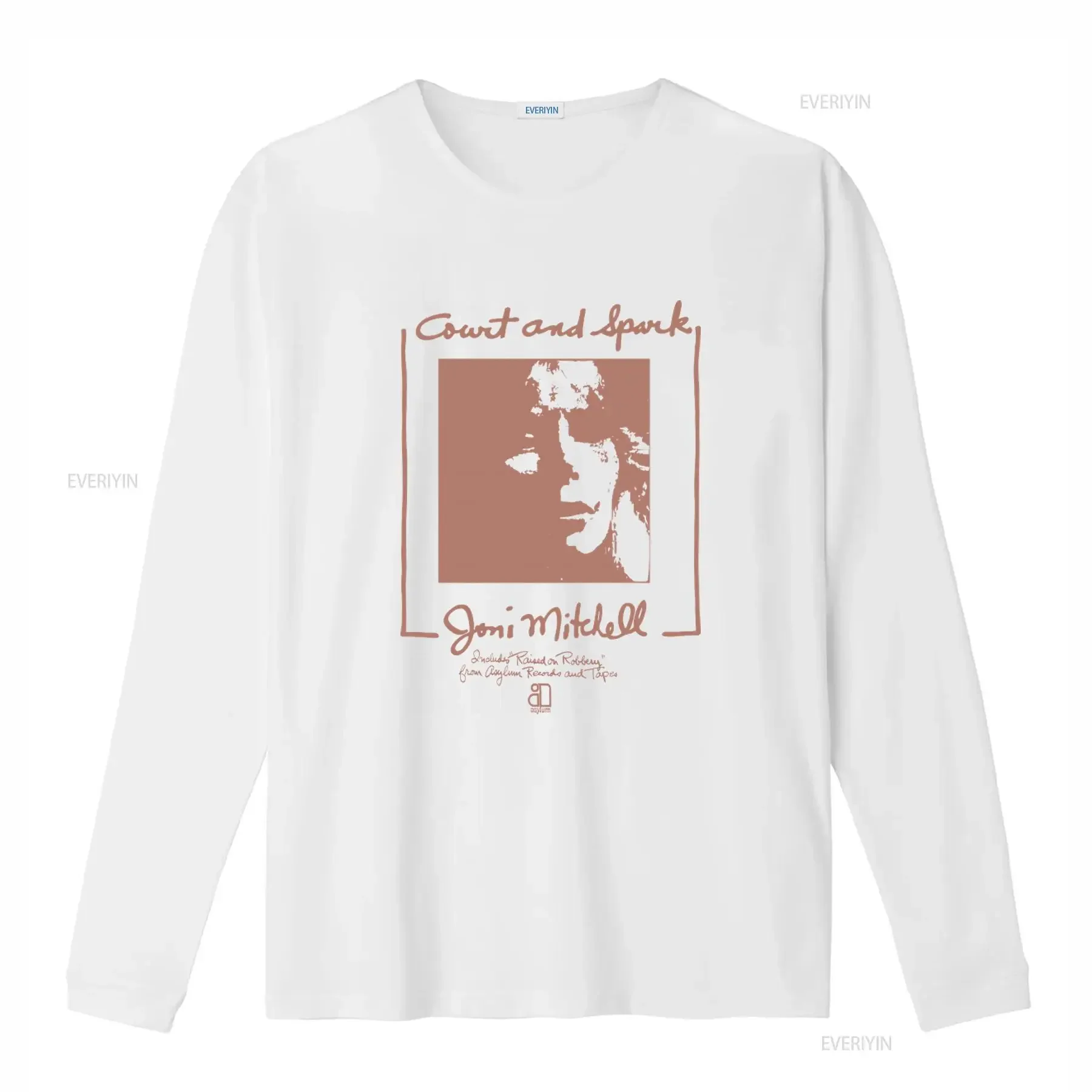 Joni Mitchell Court and Spark T Shirt Retro Music Fan  vintage Washed Top For Everyday Wear Comfortable designer clothes Soft