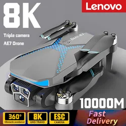 Lenovo AE7 Drone 8K HD profesjonalna potrójna kamera fotografia lotnicza GPS FPV bezszczotkowe unikanie przeszkód RC Quadcopter 10000M