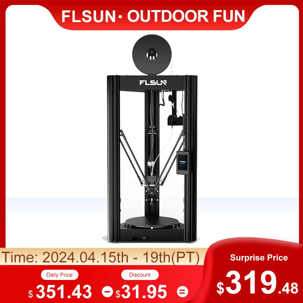 

FLSUN SR Super Racer FDM 3D Printer High Speed Removable Lattice Hot Bed 32-Bit Processor Quick Assembly