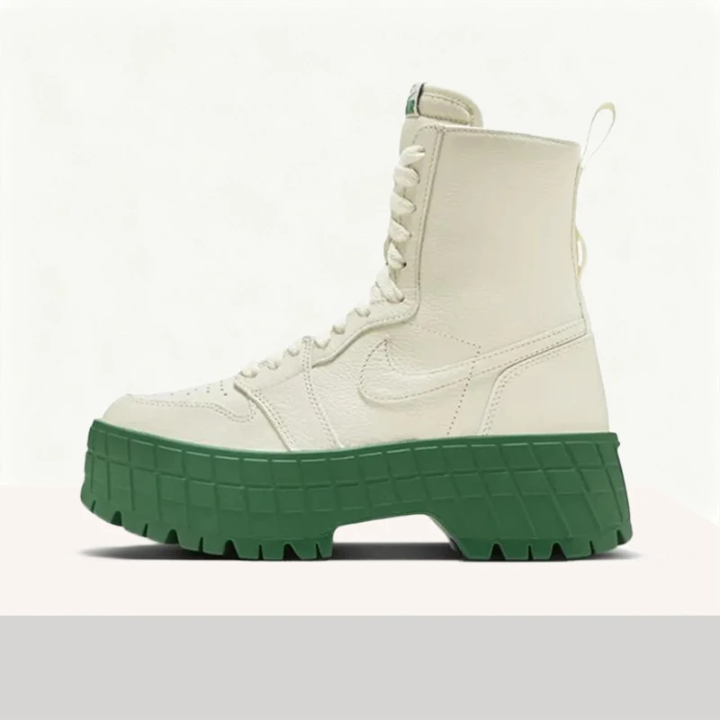 Nike Jordan Air Jordan 1 “Trend Loves You” Women's Shoes: Comfortable, Soft, Durable, Round-Toe, White/Green FJ5737-103