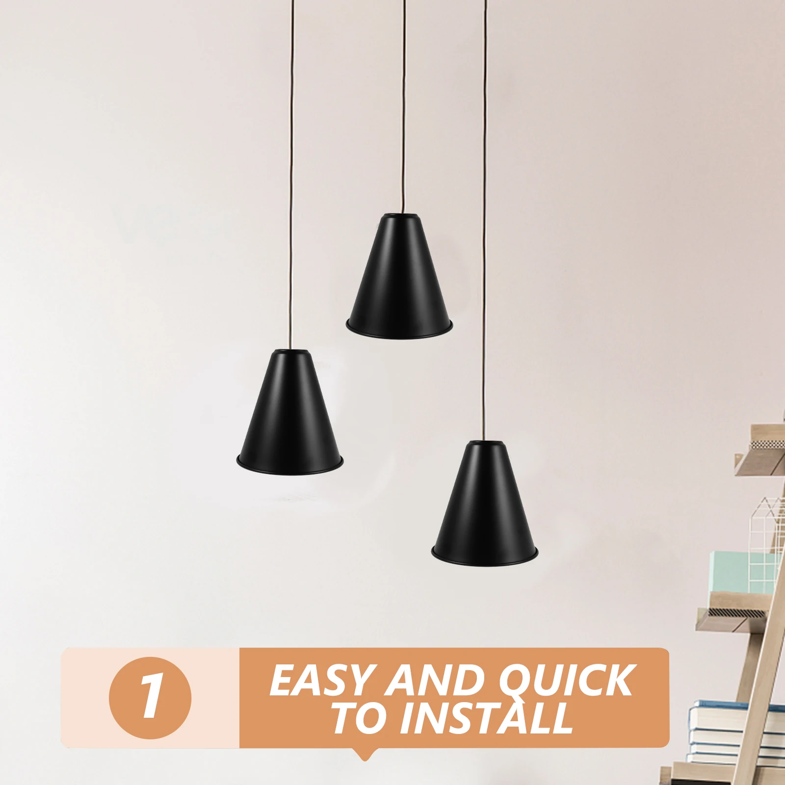 

Industrial Style Lampshade Replacement Cone Bulb Cage for Hanging Ceiling Wall Lights Efficient Universal
