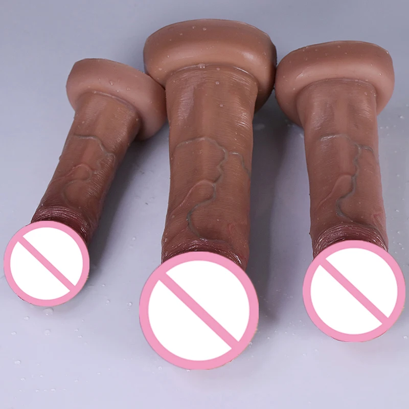 Realistic Dildos Big Glans With Suction Cup Vagina Anal Sex Toys For Woman Strapon Soft Penis Butt Plug Adults Cock Masturbator