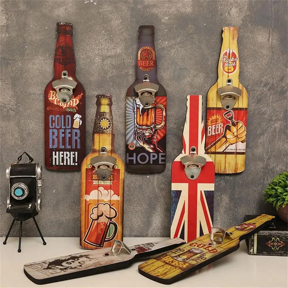

Personalized Creative Wall Pendant Bottle Opener For Restaurant Barbecue Shop Unique Bar Essential Decorative Wall Art