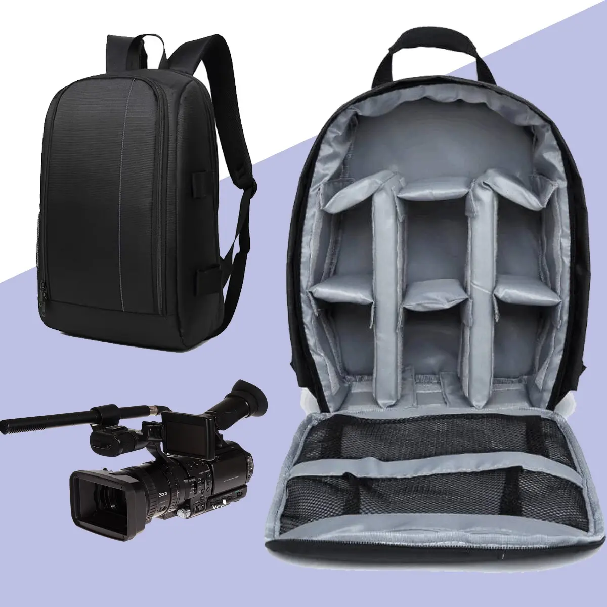 Multi-functional Outdoor Digital Camera Backpack Video Digital Shoulder Camera Bag Waterproof Camera Photo Bag Case for DSLR