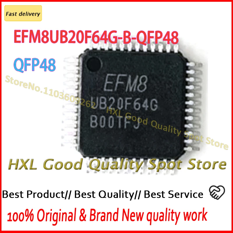 1 ~ 10 قطعة/الوحدة EFM8UB20F64G-B-QFP48 EFM8UB20F64G-B EFM8UB20F64G UB20F64G TQFP-48 100% منتج جديد ومبتكر