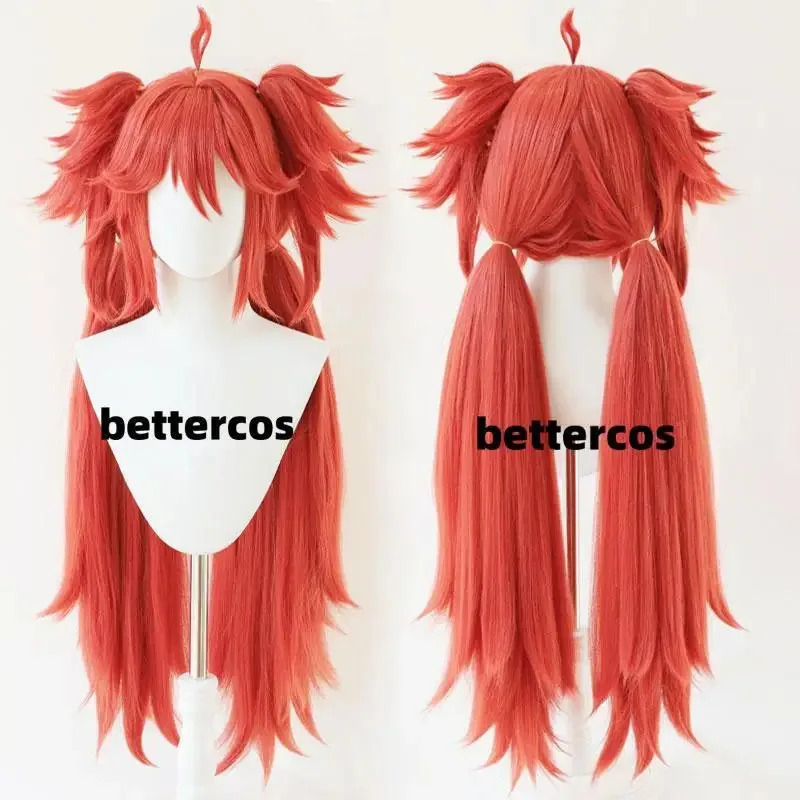 

Koleda Belobog Wig Game Zenless Zone Zero Women 90cm Red Long Hair Pre Crimped Wig Koleda Belobog Cosplay Free Cap