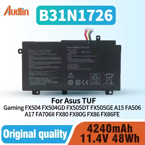 B31N1726 Battery for ASUS TUF Gaming FX504 FX504G FX504GD FX504GE FX504GM FX505 FX505DT FX505DV FX505DY FX80 FX80G FX80GD FX86