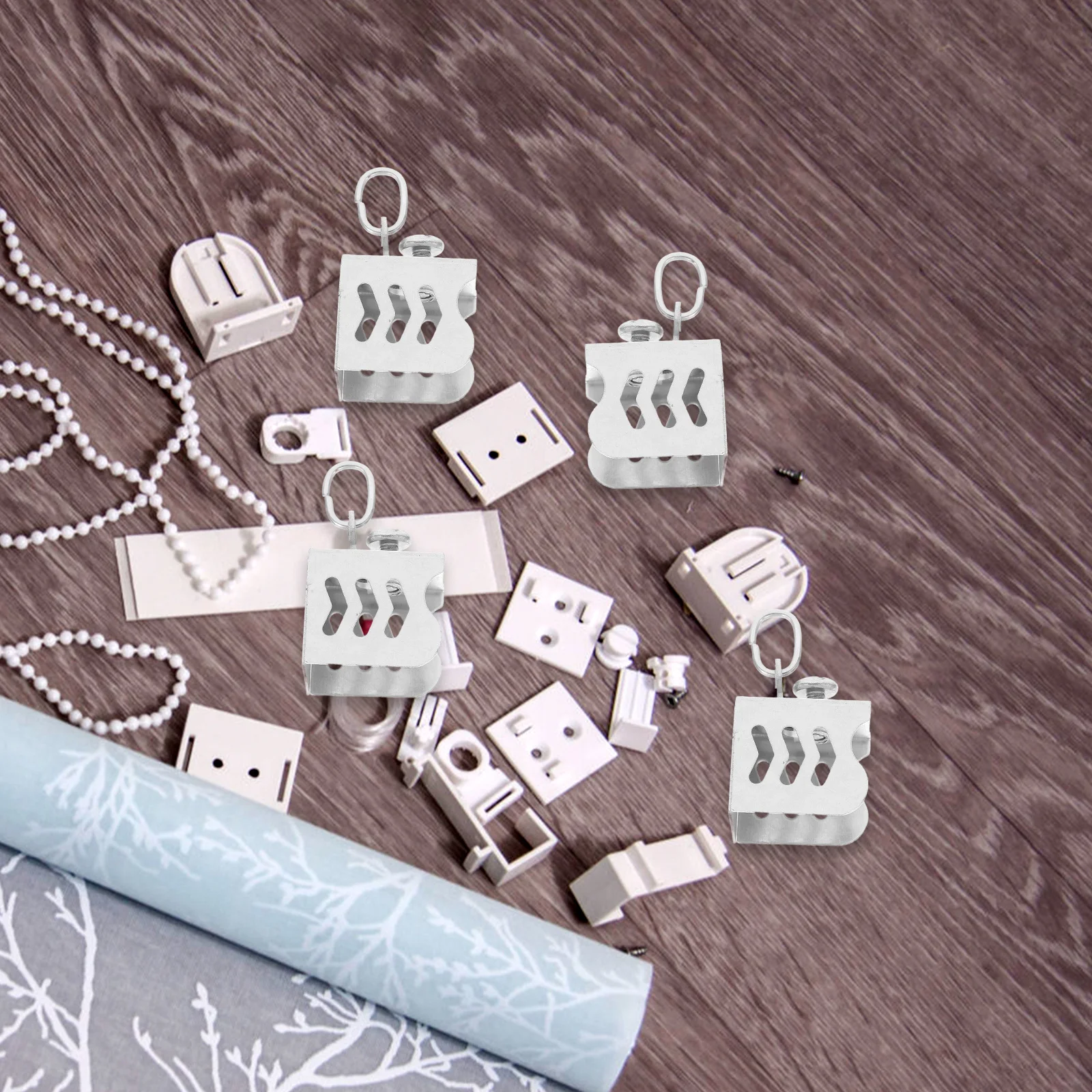 

12pcs Stainless Steel Curtain Track End Caps For Straight Square Tracks Easy Install Seamless Finish Home Bathroom