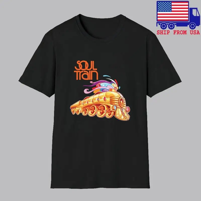 Soul Train Music Tv Show Don Cornelius Men'S Black T Shirt Size S 5Xl