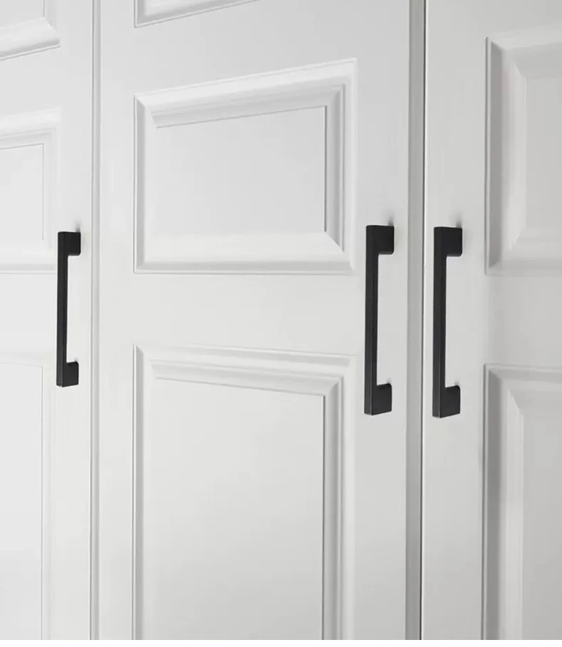 Amerikanischer Stil, zweifarbig, Schrankgriffe, Möbel, Kleiderschrank, Wand, Schrank, Türgriff, Schubladen und Schuhschrank, Griff-Hardware – Detail 7