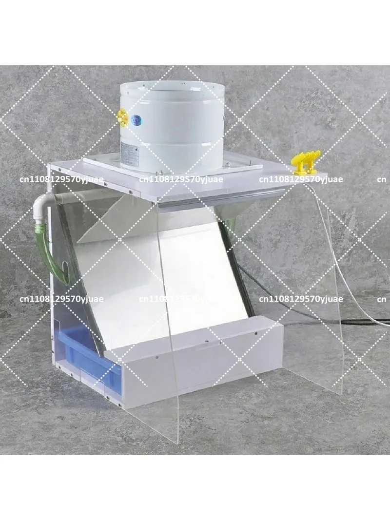 Portable Water Curtain Spray Booth with Exhaust Fan Mini Painting Workstation for  Model Hobby Craft
