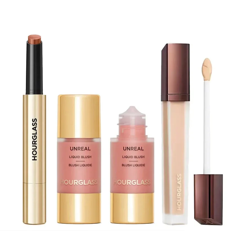 Brillo Labial Sólido Hourglass, Lápiz Labial Voluminizador, Corrector Líquido en Barra, Brillo Labial, Rubor en Crema, Maquillaje Cosmético Nutritivo de Larga Duración
