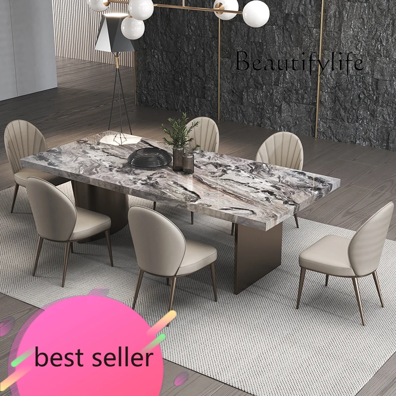

NEW X Marble Center Dining Table Newclassic Light Luxury Poker Luxury Restaurant Table Service Designer Mesas De Jantar Home