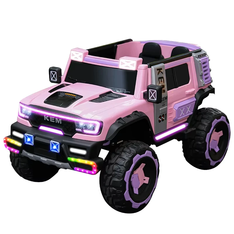 Big Size 12V Kids Battery Powered Car 2 Seats Electric Ride-on Cars Plastic Electric Car For Children 5-7 Years Old
