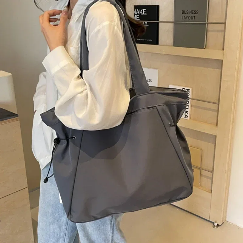Grand Sac Fourre-Tout Femme Velours Côtelé Avec Fermeture Éclair – Tote Bag Capacité XXL Pour Shopping, Travail, École, Voyage & Plage