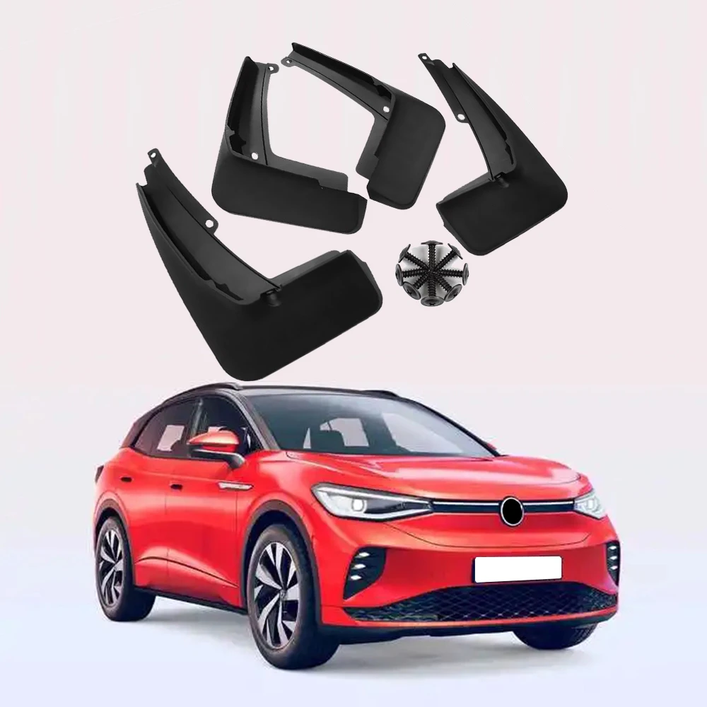 

For Volkswagen ID 4 X CROZZ VW Mudguards 2020 2021 2022 Car Accessories Protector Front Rear Mud Flap Scuff Plate Guard Splash