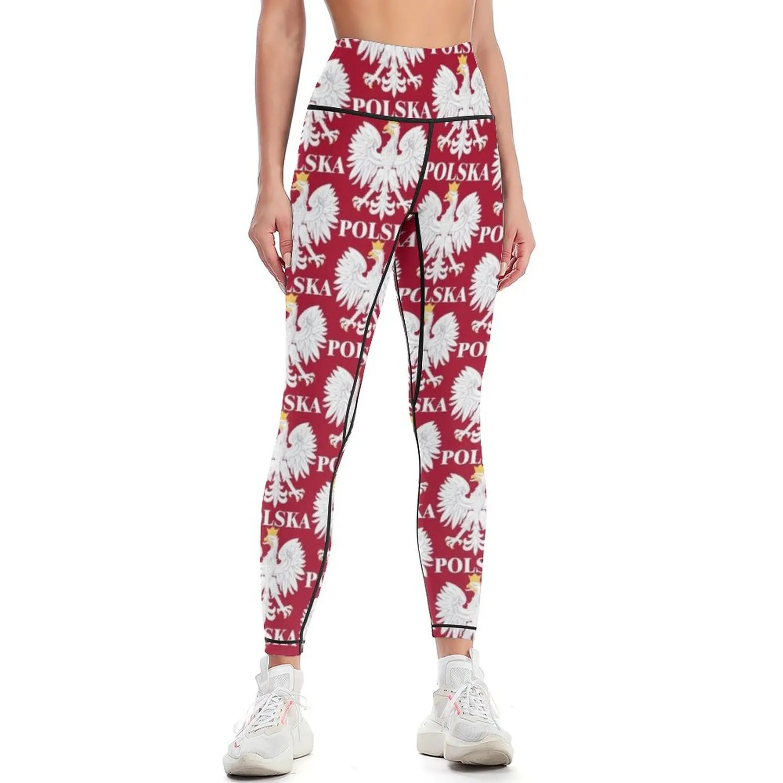 Polska 3 Leggings gym's clothing jogging pants sports for Womens Leggings