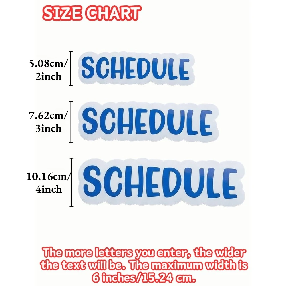 Personalized Teacher Whiteboard Magnets, Back To School Custom Classroom Schedule Additions, Fun And Practical Fridge Magnets