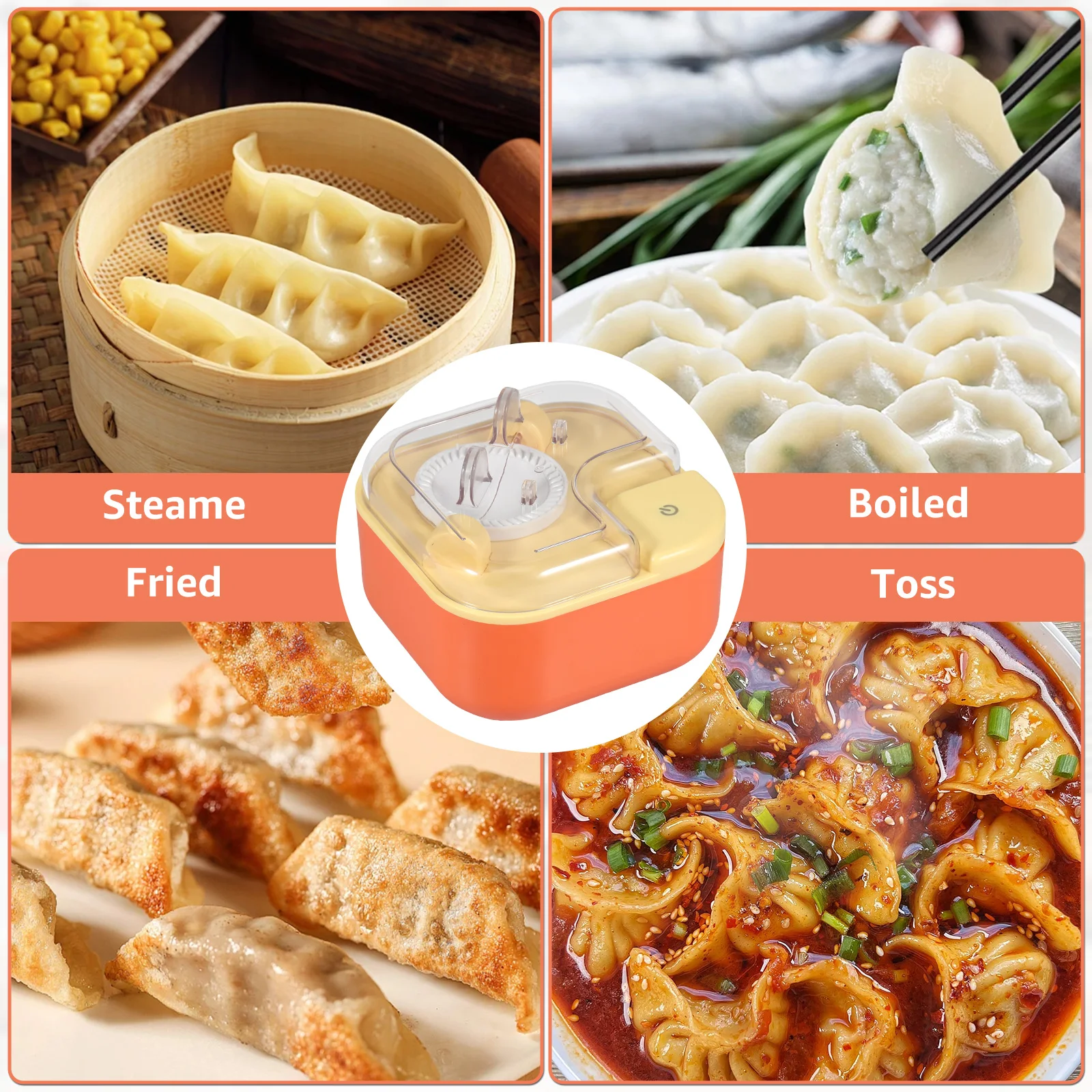 Electric Dumpling Maker Automatic Dumpling Machine Ravioli Maker for Kitchen Gadget Hands-Freeing Artifact Fast Dumpling Maker