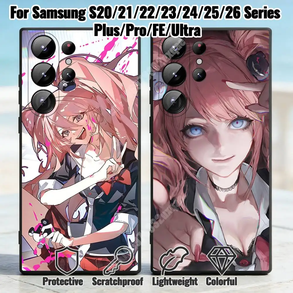 Danganronpa Enoshima Junko Phone Case for Samsung Galaxy S21 22 23 S24 25 26 Ultra Plus FE Lite Silicone Bumper