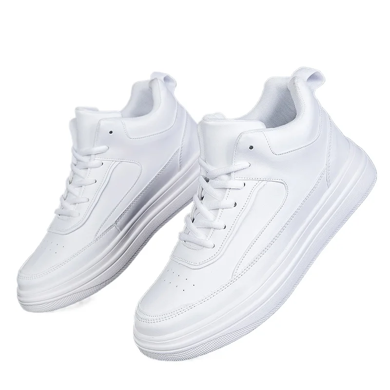 

High Quality Men Sports Shoes Pu Leather Platform Casual Run Sneakers for Men Fashion Comfortable Tennis Male Vulcanized Shoes