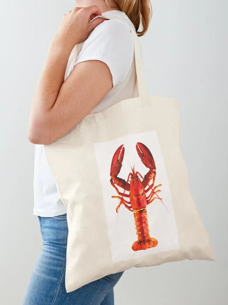 Red Lobster - Full Body Seafood Art Tote Bag tote supermarket folding Shopper men's