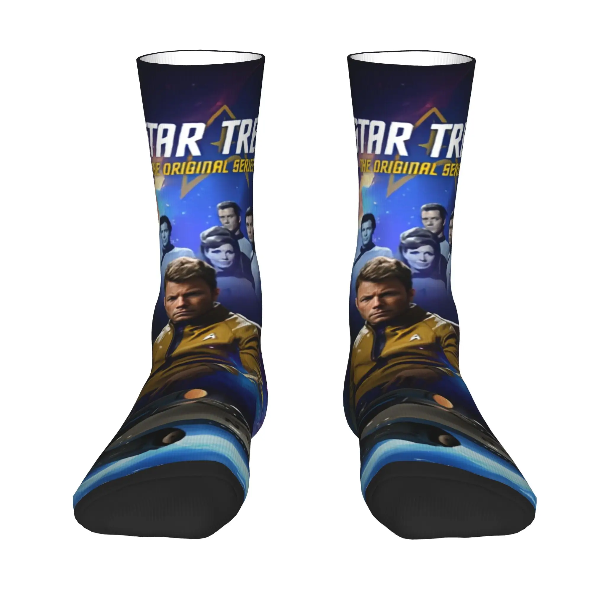 Star Trek Science Fiction TV Series  Men's Crew Socks Unisex Kawaii 3D Printing  Dress Socks