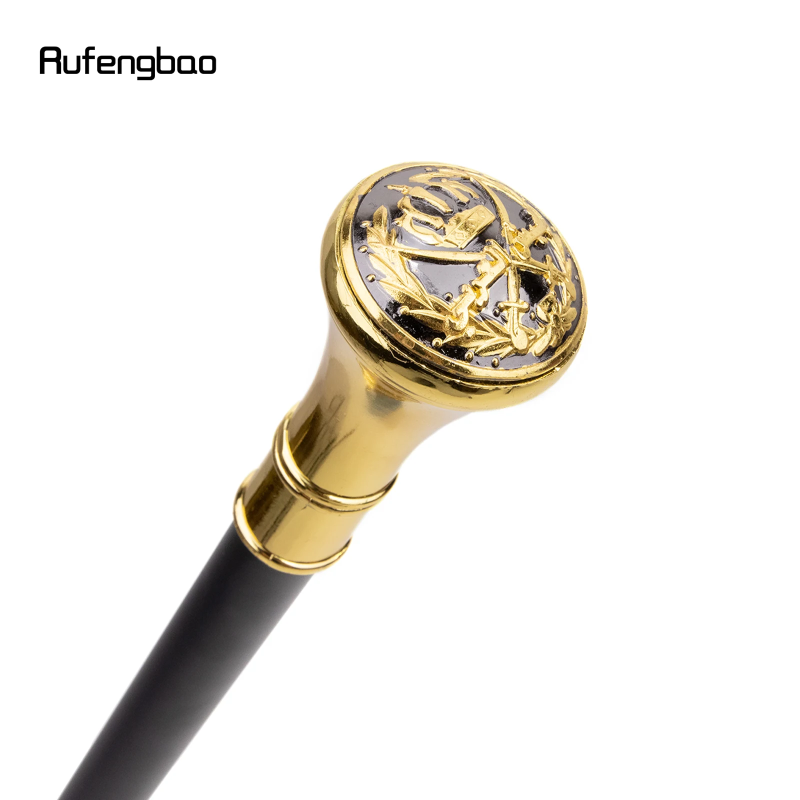 Golden The Middle Ages Sword Cross Totem  Walking Stick with Hidden Plate Self Defense Fashion Cane Sword Cosplay Crosier 93cm