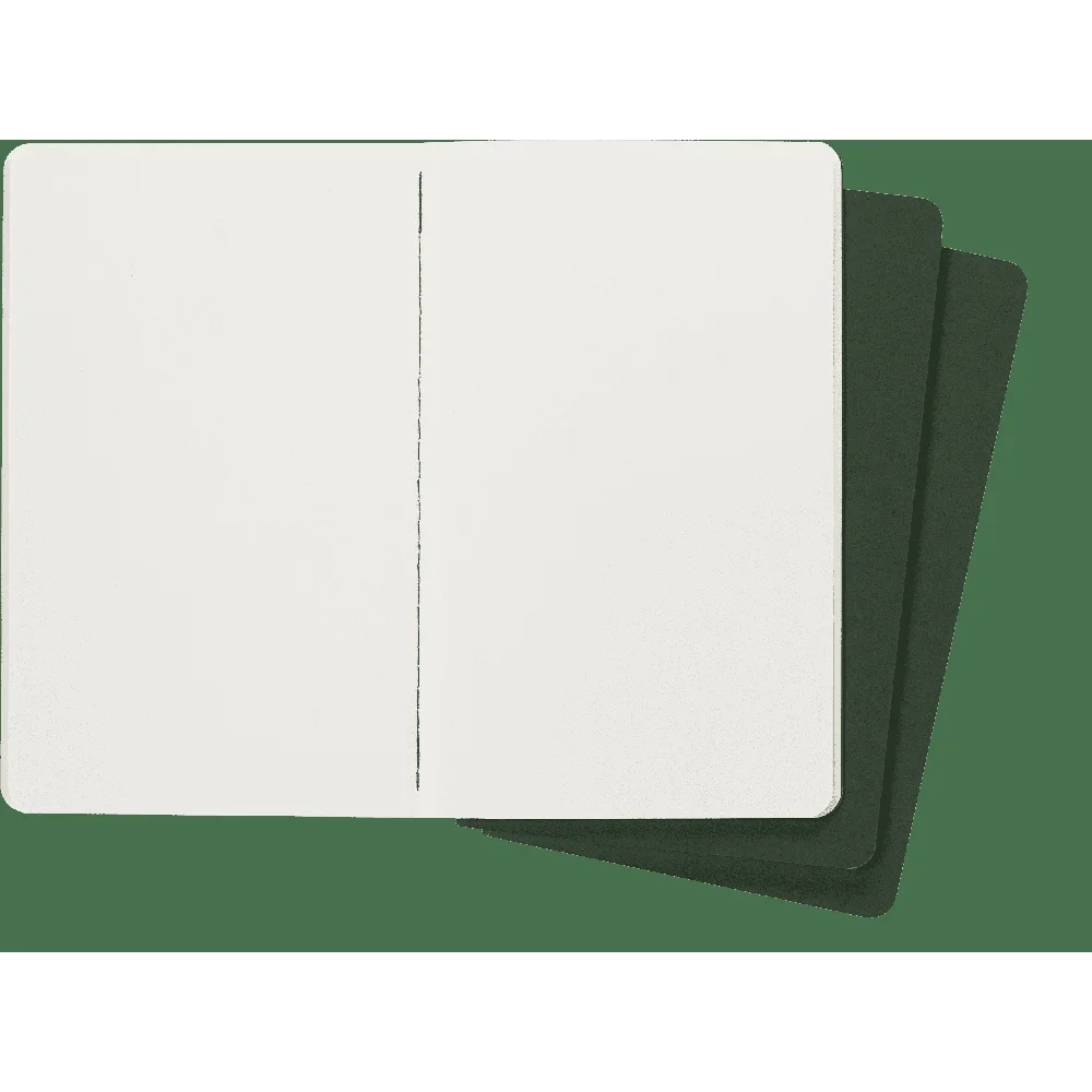 Cahier Journals Set di 3 quaderni grandi e semplici, promemoria di lavoro accademico, copertina personalizzabile, carta flessibile leggera