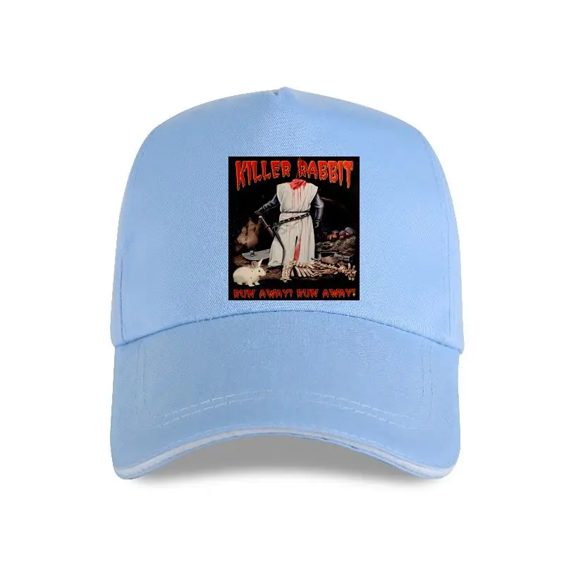 new cap hat  Killer Rabbit Run Away for Men Monty Python and the Holy Grail Arthur Black Knight Vintage Unique Baseball Cap