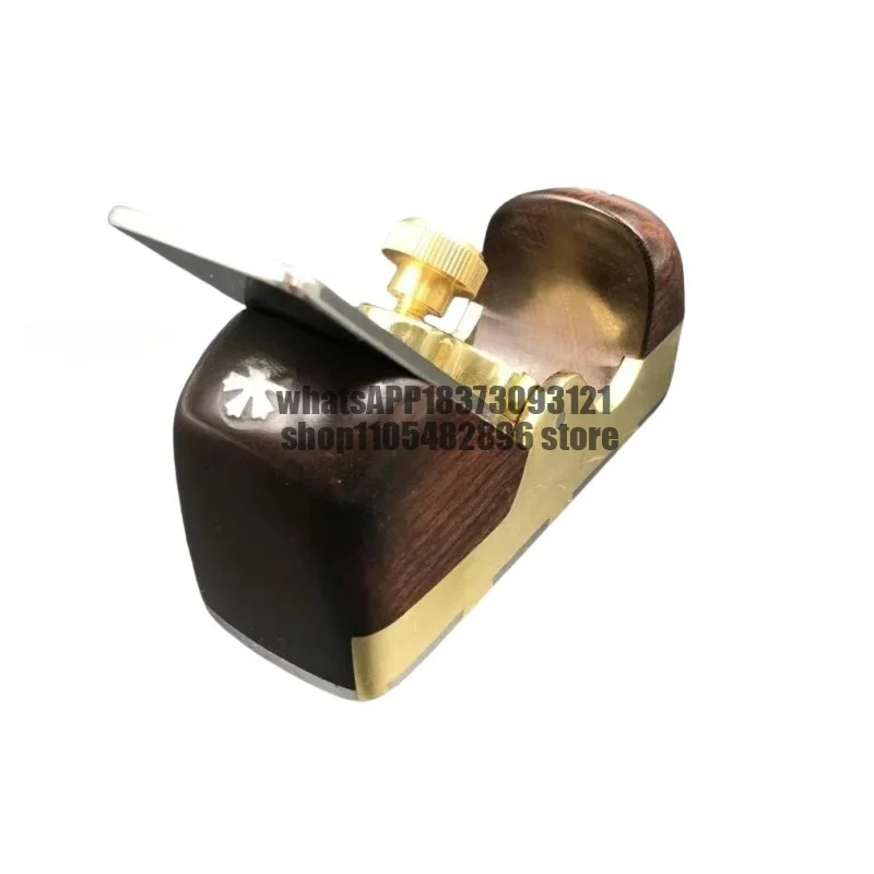 Flat bottom luxurious steel Brass wrap blackwood planes Planer 135mm,cast-iron luthier woodworking DIY Tools Manual Push plane