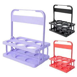 Portable Wine Rack Foldable Drink Carrier 6 Bottles Beer Bottle Carrier With Handle Drinks Container For Picnic BBQ camping