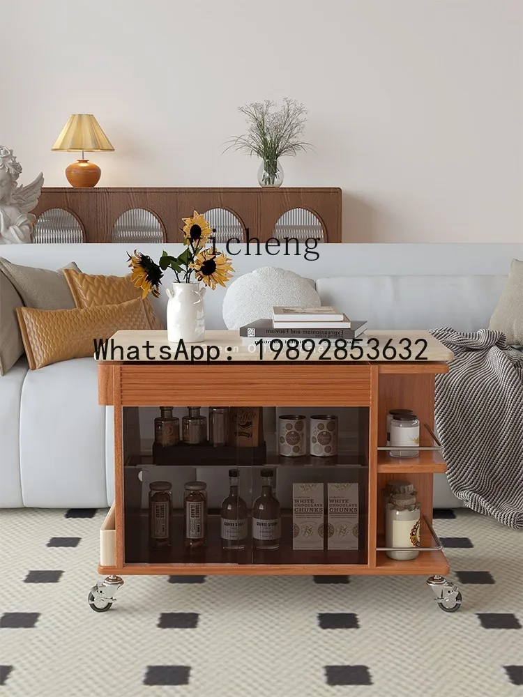 trolley moving side table living room home coffee table medieval sofa dining car storage corner table