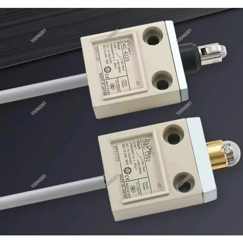 Original 3-Meter Line Waterproof Limit Switches D4C-1433 D4C-1220 D4C-1232 D4C-1403 Industrial Safety Equipment