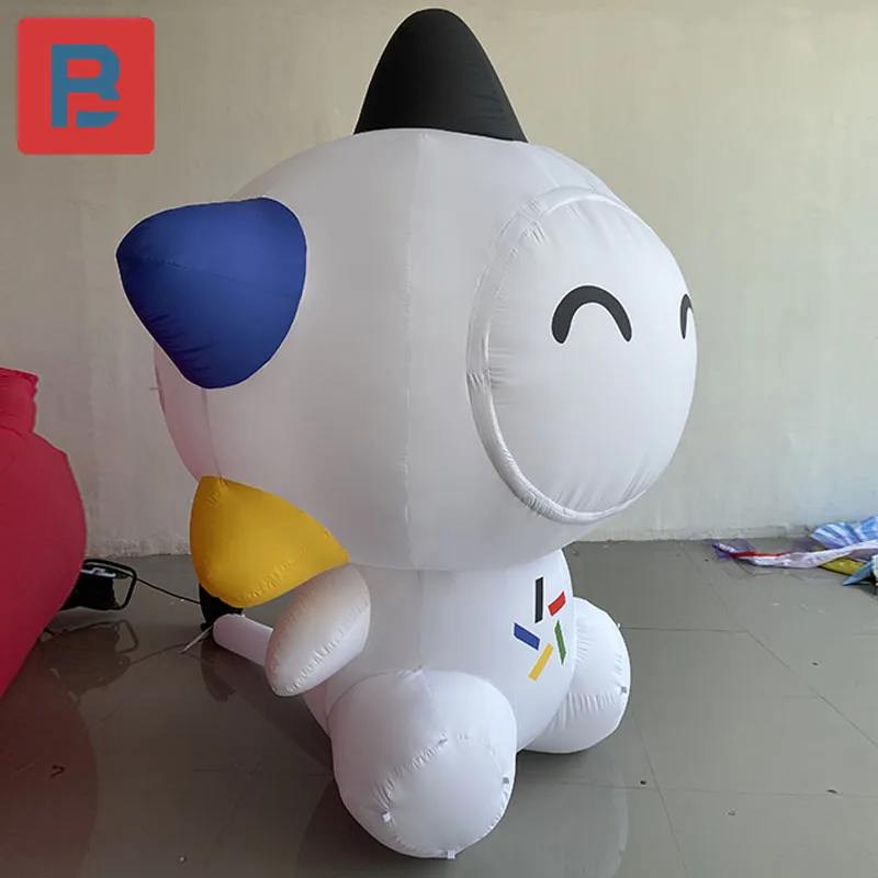 Modelo inflable de estrella pequeña de música de dibujos animados, muñeco de nieve de estrella de cinco puntas, decoración publicitaria de Mascota de lotería deportiva de China