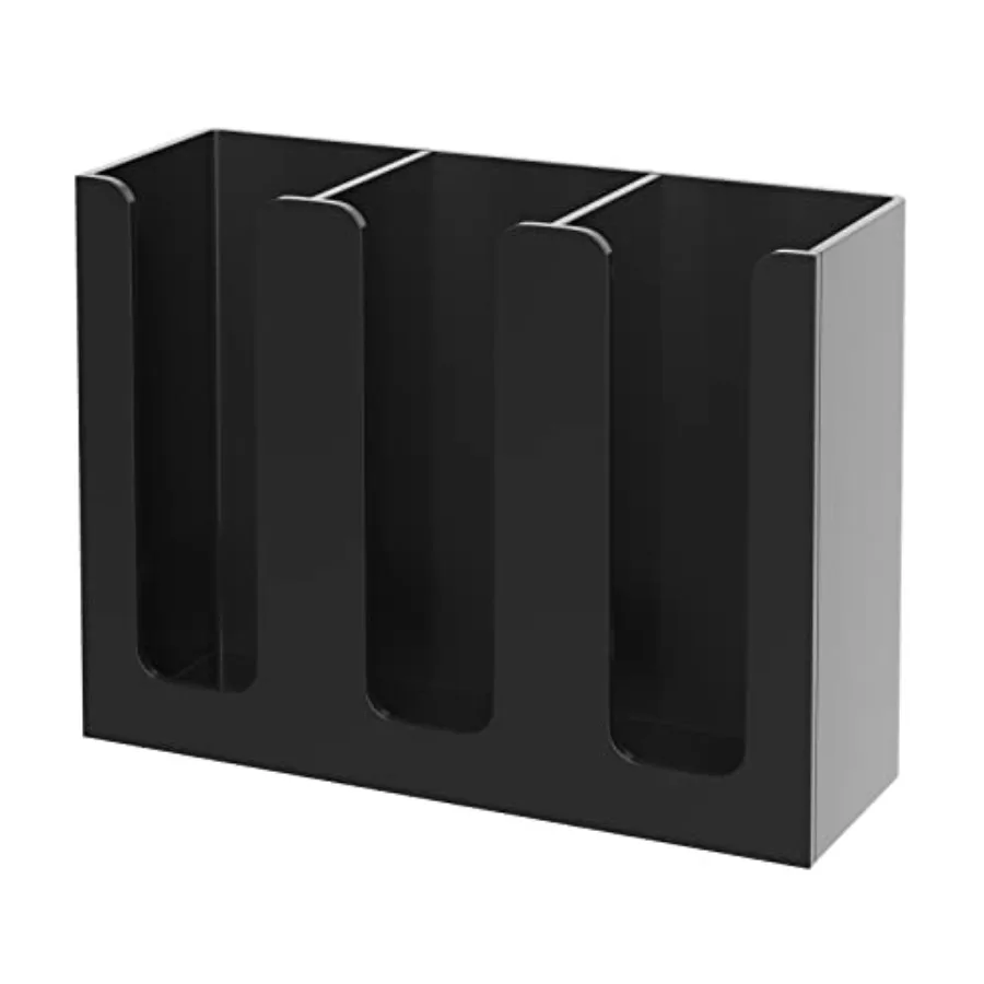 

Держатель для акриловых стаканов и крышек, 3-секционный диспенсер для одноразовых кофейных стаканов, органайзер для хранения стаканов